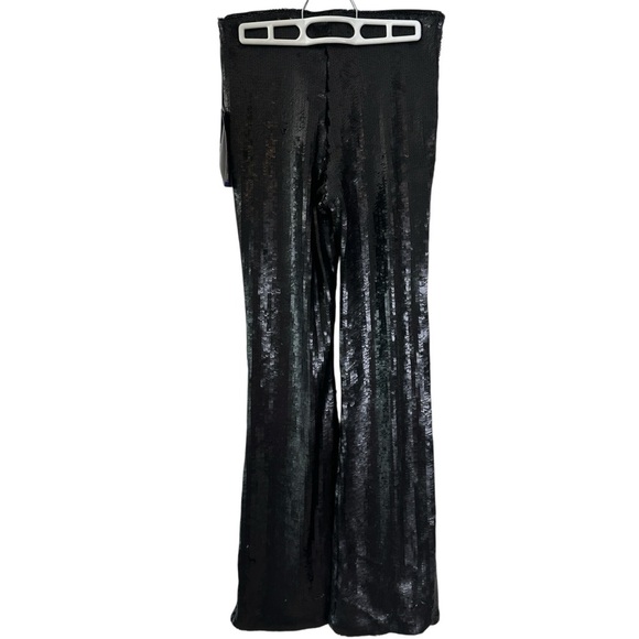 Future Collective black sequin flare pants NWT 2 - Picture 2 of 7